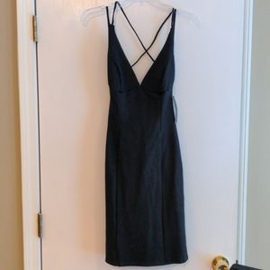 NWT Lulu's Black Bodycon Dress Size M
